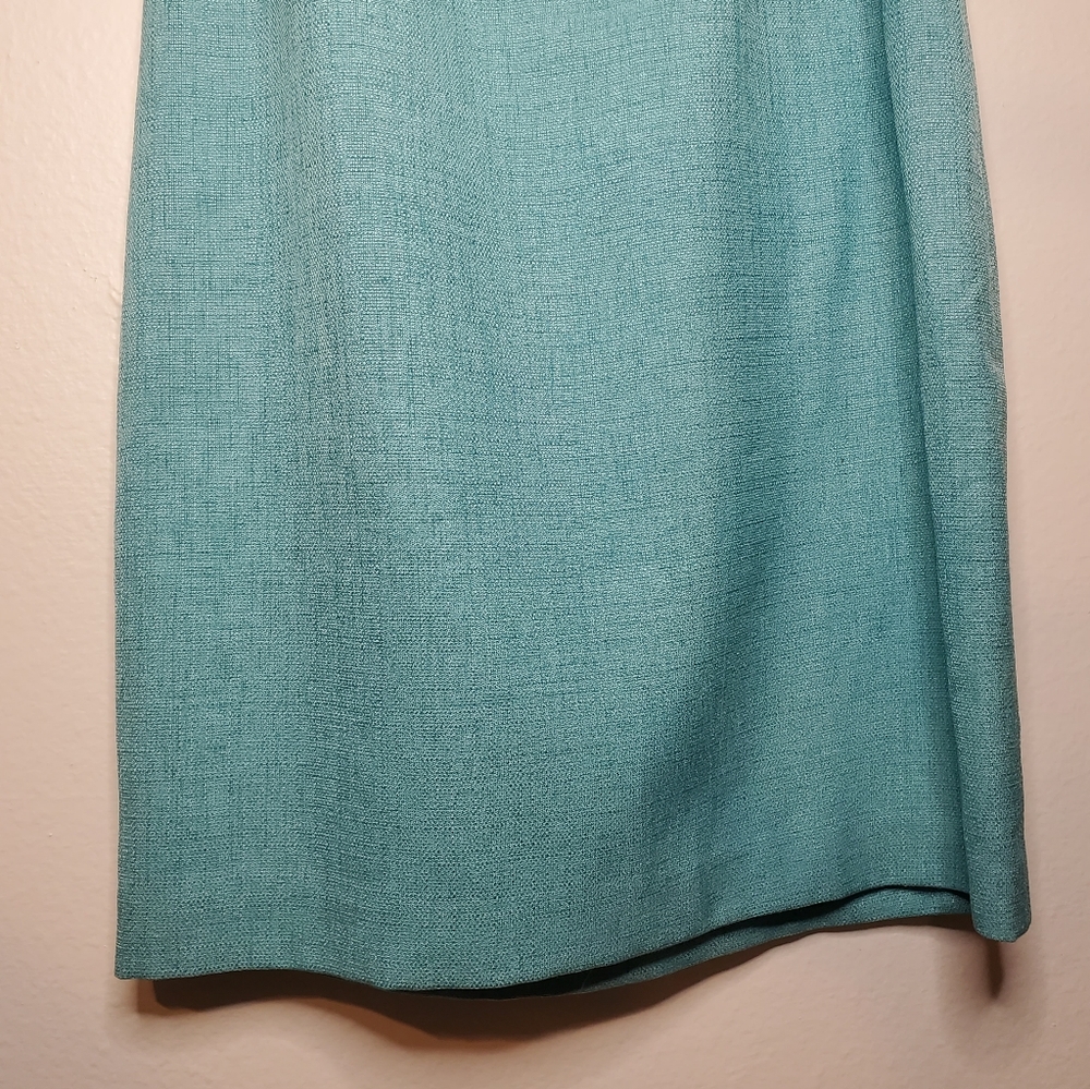 David Meister Aqua Blue Midi Dress - Picture 4 of 16